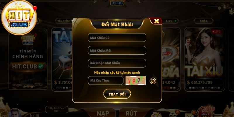 Cách Đổi Mật Khẩu Hitclub Và Hướng Dẫn Bảo Mật Tài Khoản An